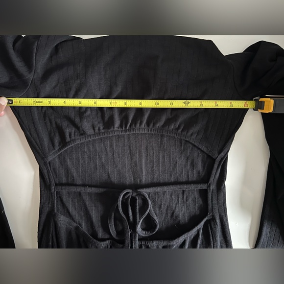 Target Wild Fable, long black sleeve midi dress, size S - Picture 8 of 9